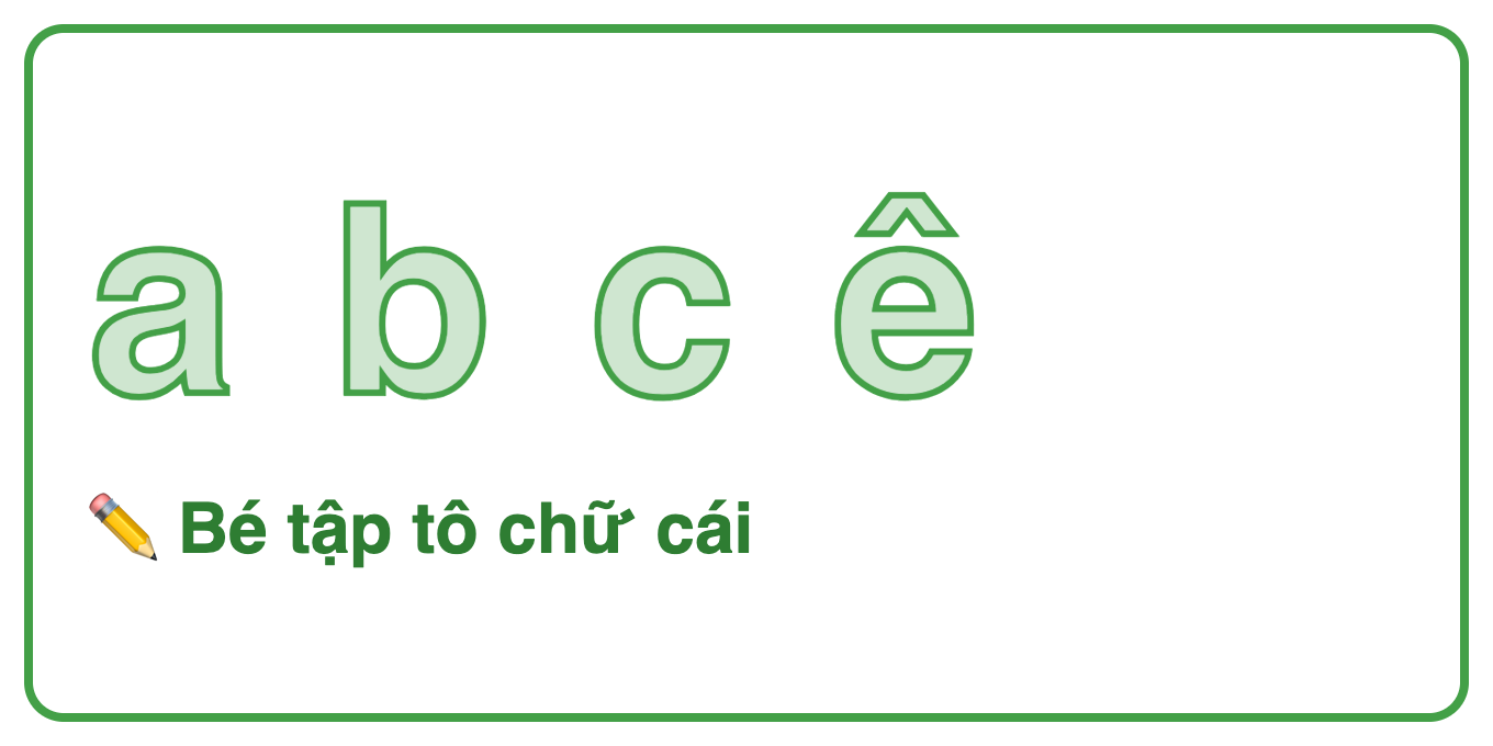 Mẫu phiếu Tiếng Việt mầm non